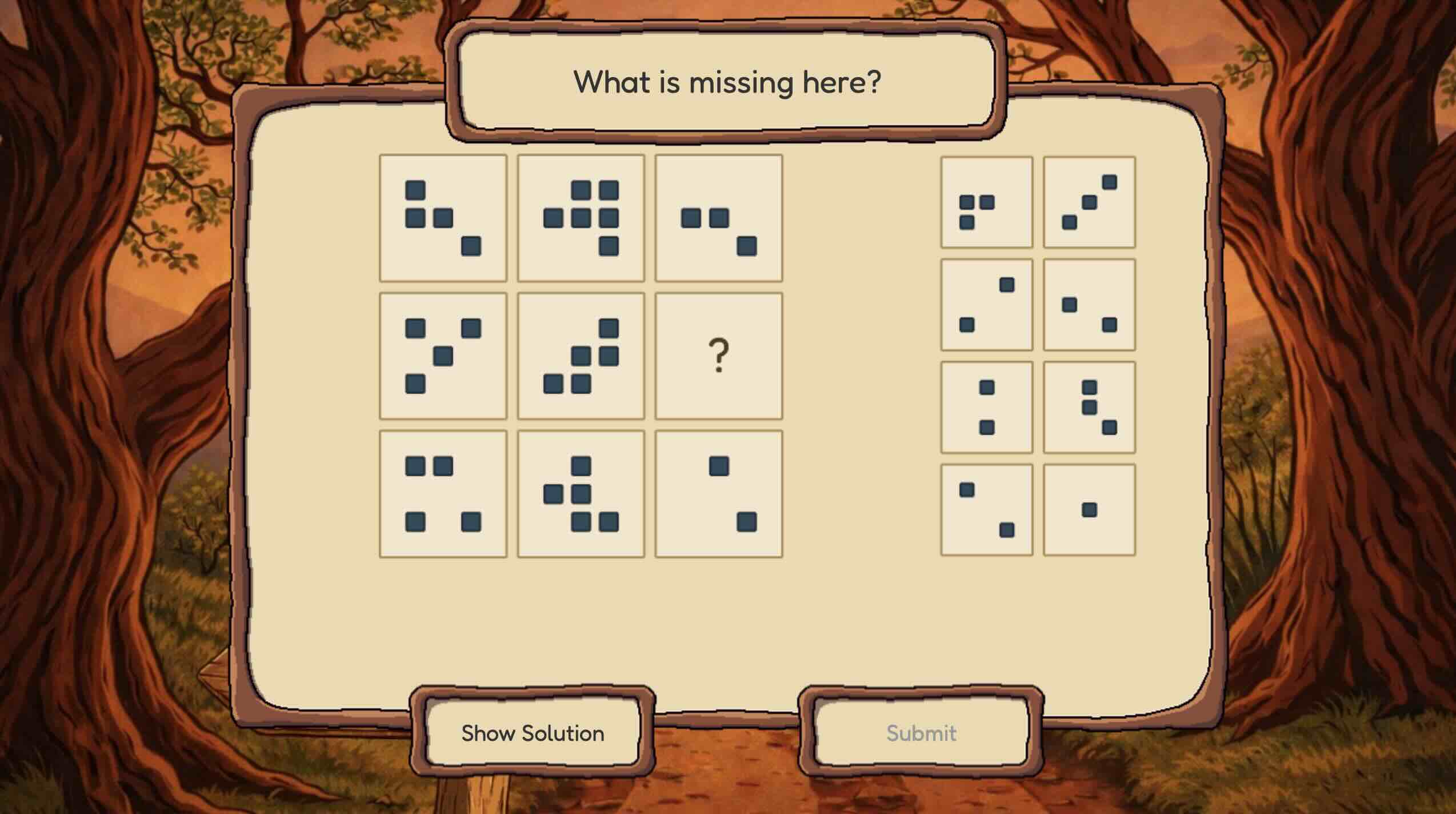 Difficult Matrix Puzzle